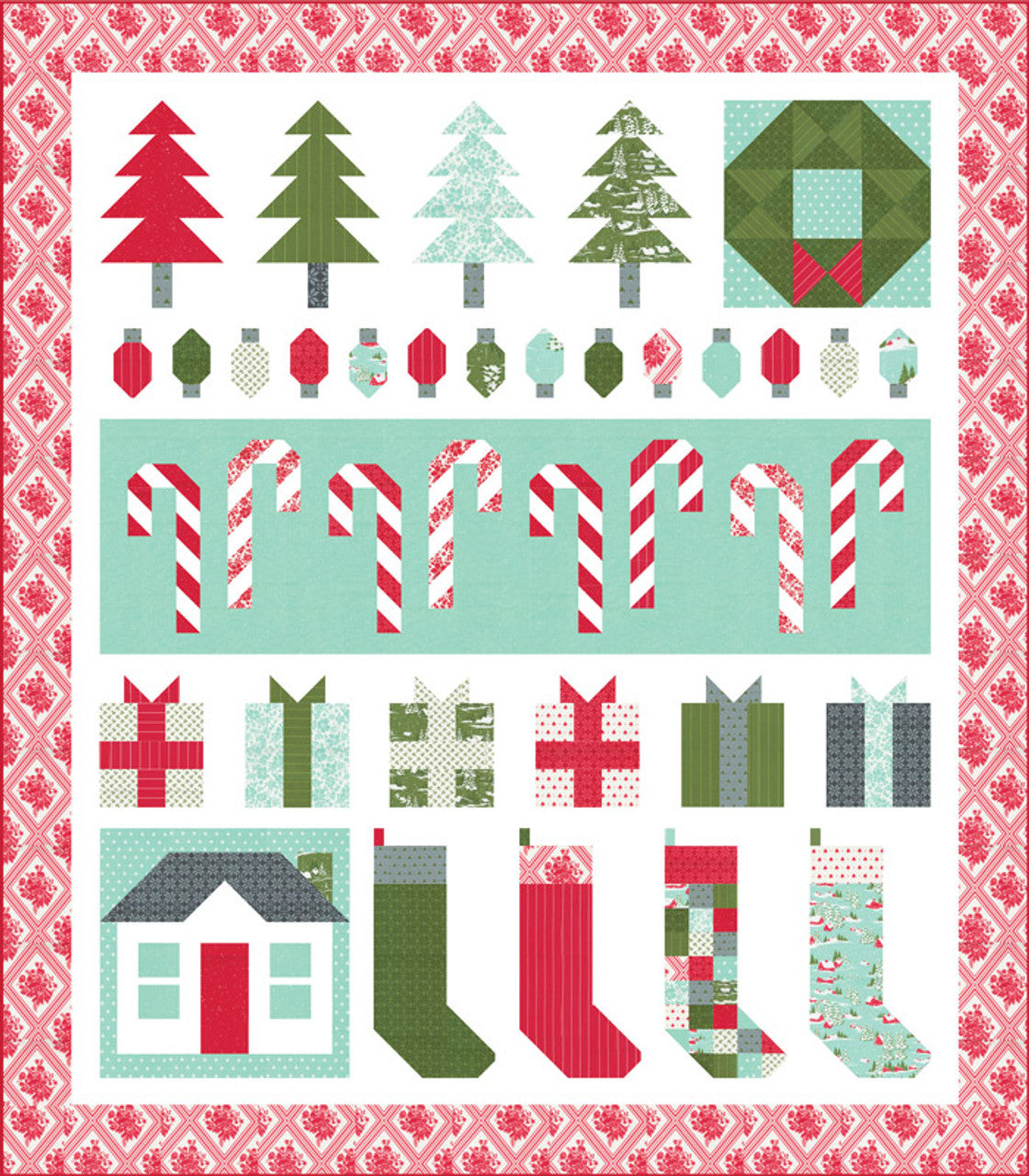 Merry Little Christmas Quilt Kit Bonnie Camille Moda