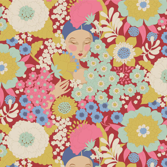 Tilda Wallflower- Burgundy