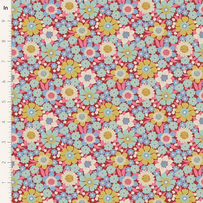 Tilda Wallflower - Lauren Burgundy