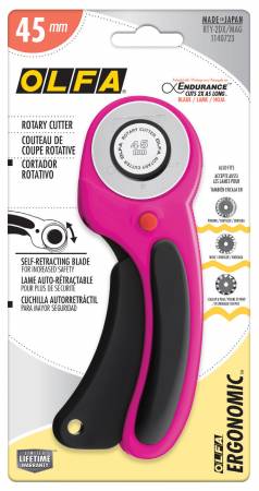 Olfa Magenta Rotary Cutter Ergonomic Handle