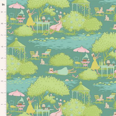 Tilda Sunday Brunch Teal Colorway