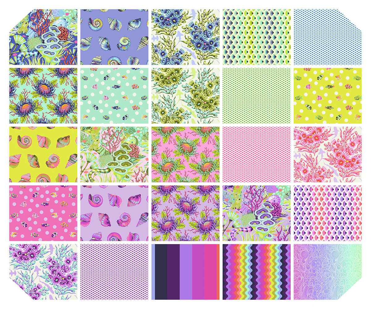 Tula Pink Floral Reef Fat Quarter Bundle 25pc