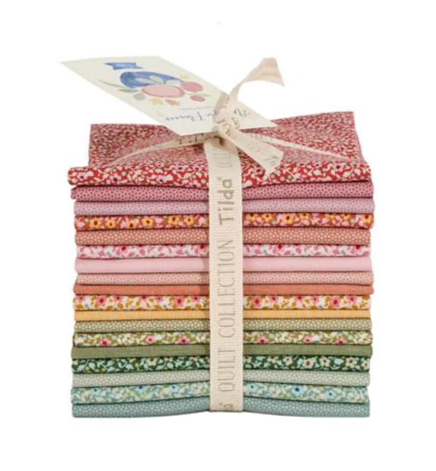 Tilda Poppy Seed Fat Eighth Bundle 18 pcs