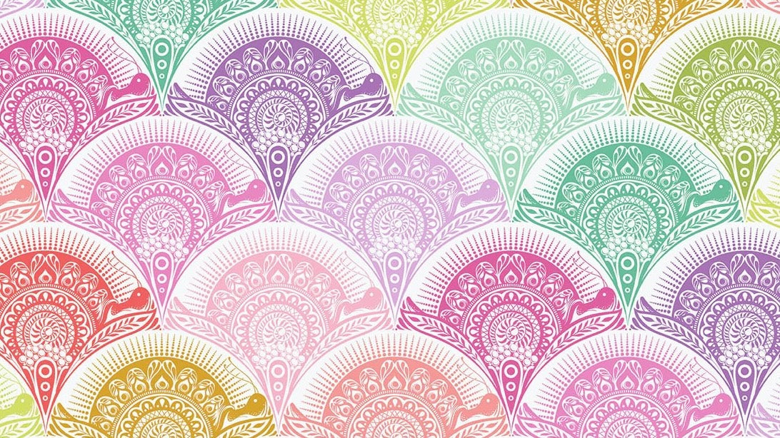 Tula Pink Frog Prince - Snail Scallop Sugar Rush