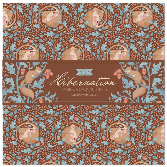 Tilda Hibernation 10" square fabric stack 40 pcs