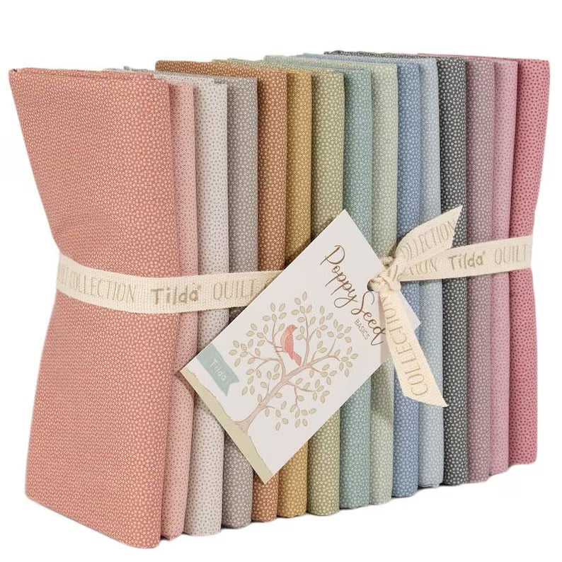 Tilda Poppy Seed Fat Quarter Bundle 16 pcs