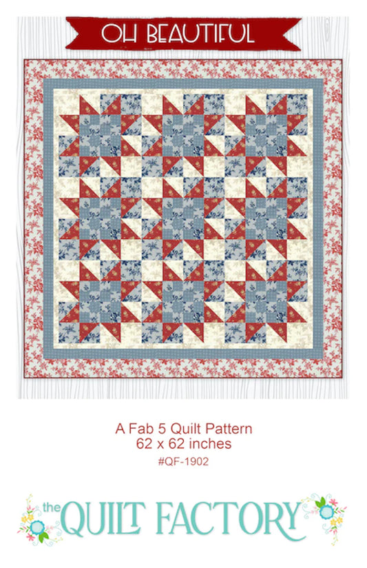 Oh Beautiful Quilt Pattern by The Quilt Factory (Fab 5)