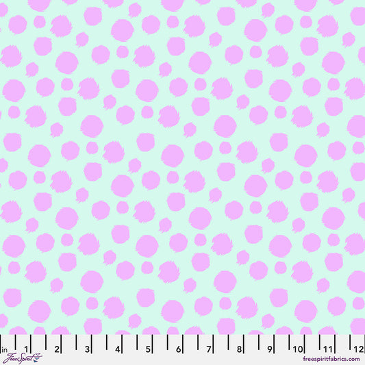 Tula Pink Tabby Road Deja Vu Fur Ball Technomint (Cotton)