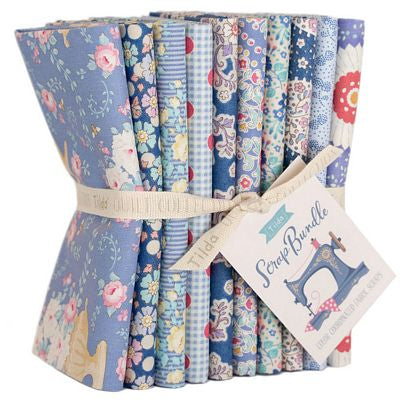 Tilda Scrap Blue Fat Quarter Bundle