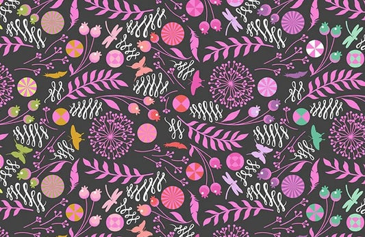 Tula Pink Frog Prince - Dandelion Licorice