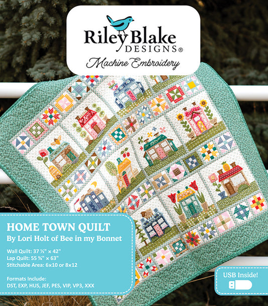 Lori Holt Home Town Quilt Machine Embroidery Pattern