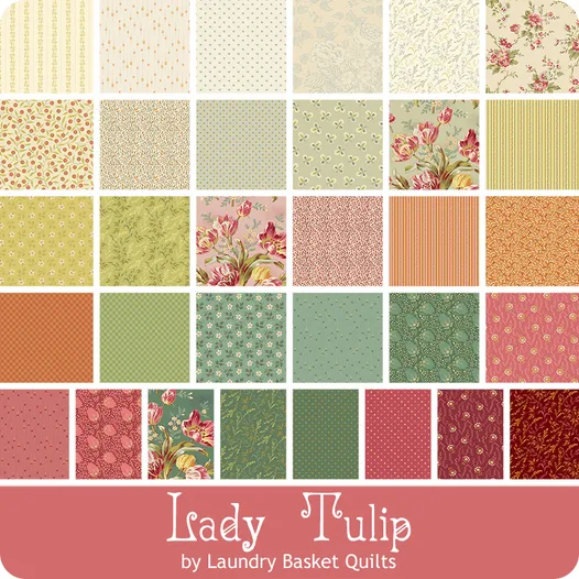 Lady Tulip 10" Stack Layer Cake by Edyta Sitar for Andover